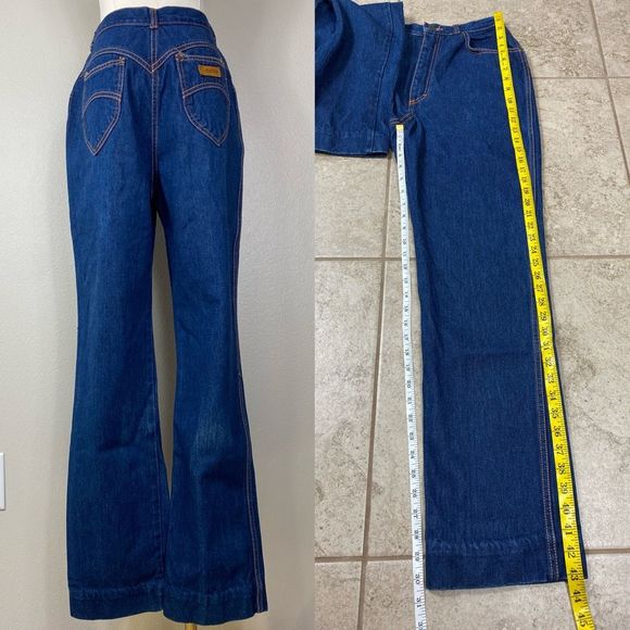 VTG Gitano dark denim high waisted jeans - Picture 3 of 5